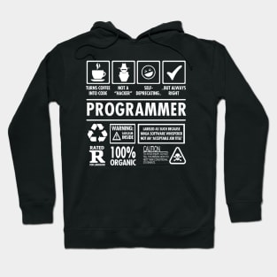 Turns Coffee Into Code Funny Programmer Hoodie